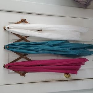 3 Soft gauze scarves headwraps